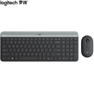 罗技（Logitech）MK470无线键鼠套装、全尺寸超薄鼠标键盘、带无线2.4G接收器