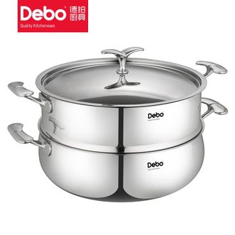 Debo  德铂戴高乐30cm汤蒸多用锅火锅蒸锅DB-159