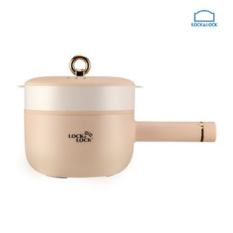 乐扣乐扣/Lock&Lock  电煮锅 上蒸下煮蒸格 多功能烹饪锅  橙色 EJP1237ORG