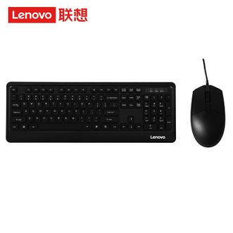 联想（Lenovo）  键鼠套装KM102键盘鼠标套装全尺寸轻薄有线键鼠套装