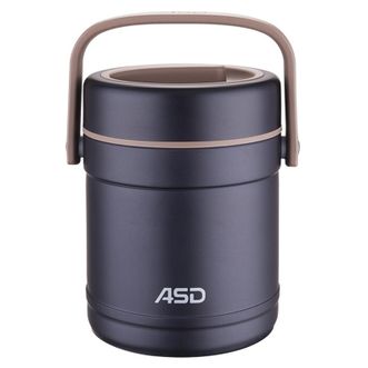 爱仕达（ASD）  304不锈钢保温提锅1.5L 长效保温三层分装不串味 RWS15TG-D