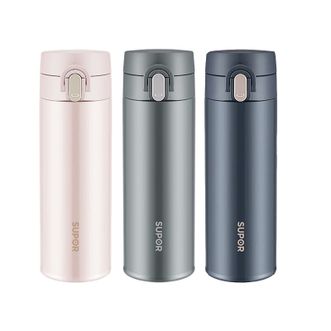 苏泊尔（SUPOR）  慕系列一键开合保温杯  450mL  316L不锈钢男女士商务水杯