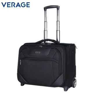 维丽杰（verage）18.5寸拉杆行李箱轻便小型高级感商务牛津帆布箱子空姐登机箱机长旅行箱GM18065-10BT