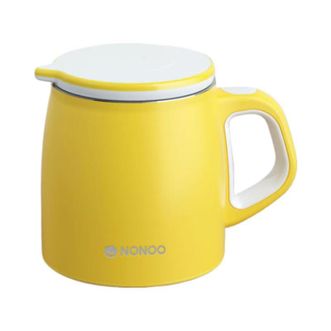 NONOO  理想生活马克保温杯带盖时尚简约办公室泡茶水杯 活力黄 350ML      NS350M1