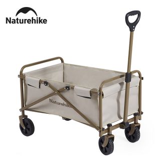 挪客（NatureHike）  TC06mini户外小推车露营折叠营地车便携式野营野餐小拉车拖车 72L /卡其色