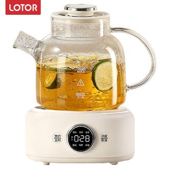 LOTOR  养生壶  1升全玻璃养生壶迷你烧水壶保温一体全自动恒温电热水壶小型煮茶器  D11