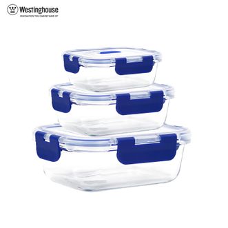 西屋/Westinghouse  保鲜盒3个组合装 食品级材质密封保鲜耐热耐冷易清洁保鲜盒