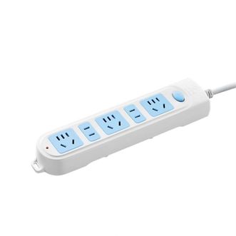 公牛（BULL）  蓝白款带儿童保护门新国标插线板/排插 GN-608