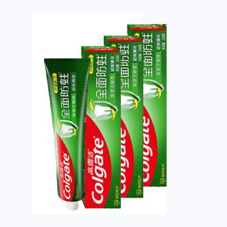 高露洁全面防蛀薄荷牙膏140g*3支新老包装随机发