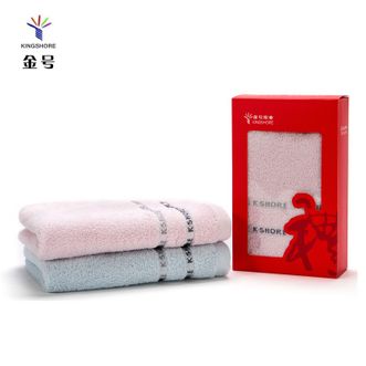 金号  纯棉毛巾洗脸巾 单条彩盒装 60*30cm 76g 吸水面巾擦脸巾 绣丽系列 彩盒装