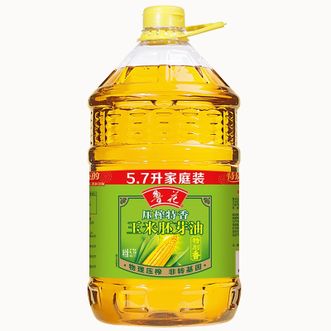 鲁花  玉米胚芽油 食用油家庭实惠装 5.7L