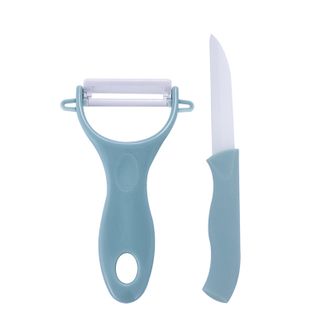 德铂（Debo）  陶瓷刀两件套装 水果刀削皮刀切肉刀厨房刀具两件套装 DEP-682