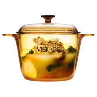 VISIONS  晶彩系列透明锅  3.5L深汤锅  玻璃透明锅 炖锅 煮锅  VS-35-E-LCL/LN/ZK