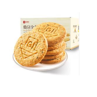 良品铺子   低GI全麦高纤饼400g杂粮饼干早餐代餐休闲网红办公室零食