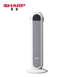 夏普/Sharp  取暖器立式暖风机家用立式电暖气速热电暖器摇头热风机塔式电暖炉机械款HX-FM200A-W