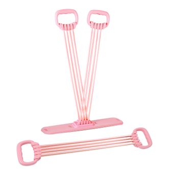 潮友  八字拉力器开背美背健身弹力带8管拉力器+脚蹬二合一CY-YJ017