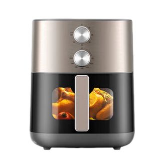 美的/Midea  空气炸锅不用翻面实用大容量烤箱一体蒸烤一体家用多功能电炸锅智能定时煎炸鸡薯条空气锅烤箱 【2100w双热源】KZE6559 6.5L