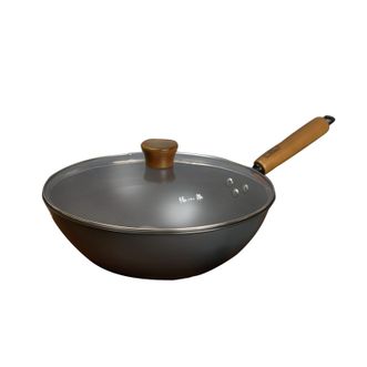 张小泉  食刻深层防锈铁锅不锈铁锅健康无涂层家用炒菜锅32cm  C32860100