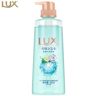 力士/LUX  清橘海盐沐浴露男士持久留香水润香体气泡爽肤390g