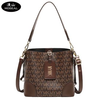 漫山/MOSEAL  印花水桶包女时尚复古腋下包单肩斜挎包手提包 MS-C8009