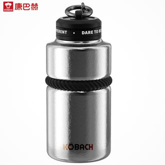 康巴赫  纯钛口袋杯230ML 都市系列保温杯保温保冷水杯便携随行杯 秘境银