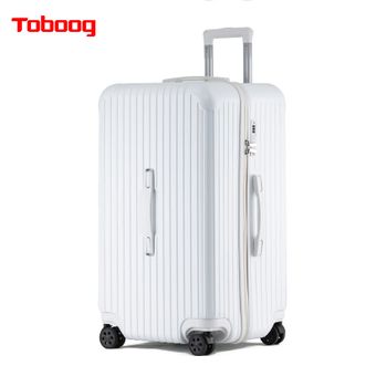 途帮Toboog  潮色运动型PC大容量行李箱9018拉链款 32寸莹白