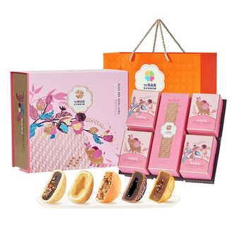 鲜品屋  鲜品盈果流心月饼中秋礼盒865g
