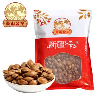 天山公主  开口银杏500g/袋熟炒带壳大杏仁果薄壳袋装炒货  500g/袋