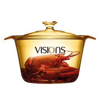 VISIONS  康宁晶彩养生锅 3.8L 汤锅可明火直烧