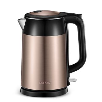 苏泊尔（SUPOR）  电水壶1.7L全钢无缝双层防烫304食品级不锈钢全自动断电防干烧电热水壶烧水壶 17S26A