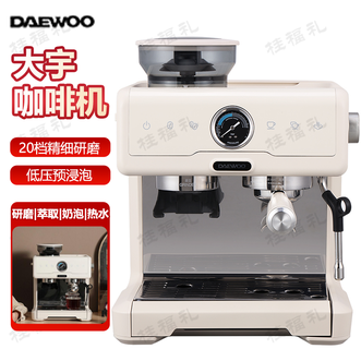 大宇  意式家用办公室半自动可打奶泡压力咖啡机DY-KF26A