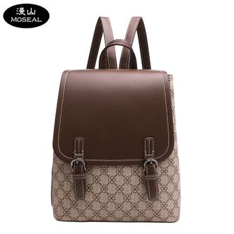 漫山/MOSEAL  多功能防盗旅行背包复古印花双肩包女韩版易搭书包 MS-C9071