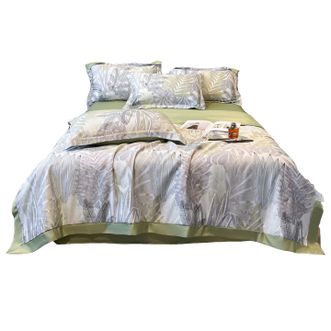 宜恋  清爽凉感空调被 透气夏凉被 可机洗薄被子 200*230cm初禾绿AJF