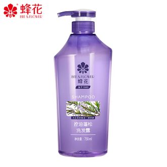 蜂花/Bee&Flower  控油蓬松洗发露 750mL 舒缓止痒柔顺飘逸舒爽男女士通用洗发水