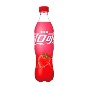可口可乐  草莓味可乐 碳酸饮料汽水 500ml*12瓶