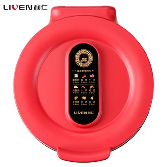 利仁/LIVEN  电饼铛电烤炉双面加热煎烤机电烤盘 煎饼烙饼锅三明治机烹饪早餐机浮动式烧烤盘煎烤盘电煎锅LPBC-2669红色