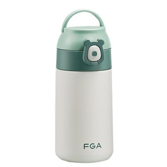 富光（FUGUANG）  儿童保温杯吸管水杯学生用316L不锈钢380ml DAZ4107-380