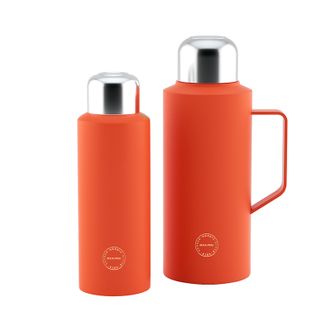 贝洛可  316内胆焖茶壶+保温杯饮水畅享大容量 牧马城市杯壶两件套 600ml+1100ml BK124