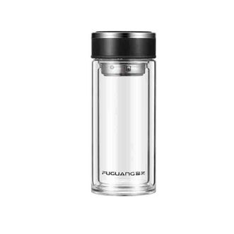 富光（FUGUANG）  双层玻璃杯泡茶杯防爆水杯子耐高温隔热茶水杯500ml