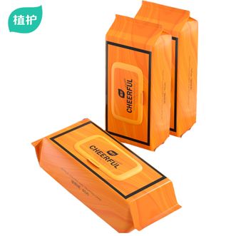 植护  悦色橙湿厕纸80片3包/箱 原生木浆 加大加厚 可冲马桶洁厕卫生纸大包湿纸巾