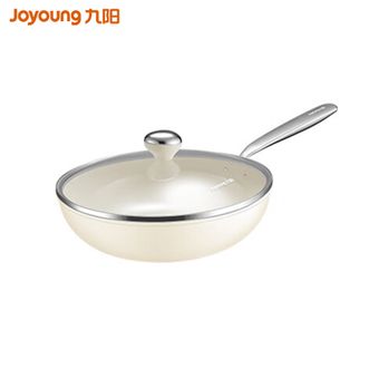 九阳/Joyoung  正品漫生活陶瓷不粘锅炒锅 炒菜平底煎锅30cm 家用燃气灶电磁炉适用锅具C580