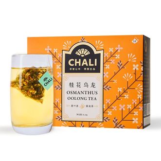 CHALI  桂花乌龙茶  36g(3g*12包)  袋泡茶三角包拼配花茶