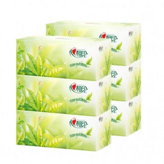 心相印 茶语系列 盒装抽纸 二层200抽*3盒/提*2提 纸面巾