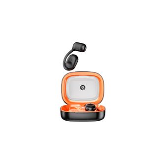 毕亚兹/Biaze  真无线蓝牙耳机 耳夹式不入耳舒适运动跑步开放式定向传音通话降噪支持苹果小米华为手机 D65黑橙