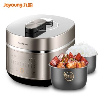 九阳/Joyoung  电压力锅 5L大容量高压锅压力煲智能预约铁釜内胆免对位开合盖