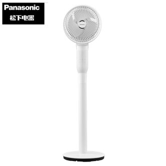 松下/Panasonic  空气循环扇 家用落地扇 台立两用 轻音低噪节能大风量 15米远距离送风 F-CA2101C 典雅白一键循环