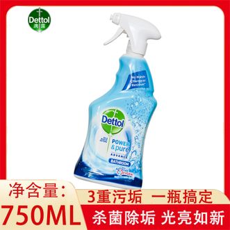 滴露/Dettol  泡沫浴室清洁除菌喷雾750ml 除水垢杀菌卫生间瓷砖厕所多功能泡沫清洁喷雾