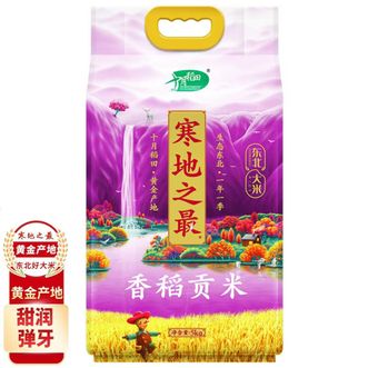 十月稻田  寒地之最香稻贡米五千克东北大米袋装