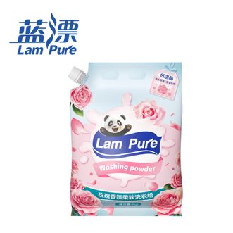 蓝漂  1kg*4袋 【囤货8斤】低温酶洗衣粉玫瑰香氛强力去污深层洁净清洁衣物机洗手洗净白去渍