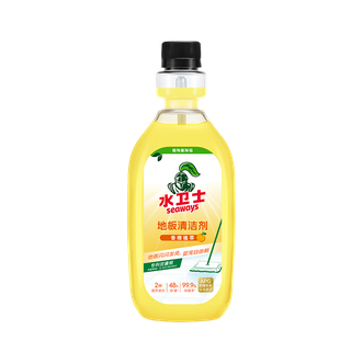 水卫仕/SEAWAYS  地板清洁剂去强力污除菌速干瓷砖拖木地板专用抛光清洁剂液500ml（橙香） cjsws41123-ZS